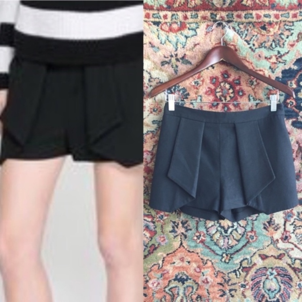 Zara Pleated Hi Rise Shorts w Pockets Orig…